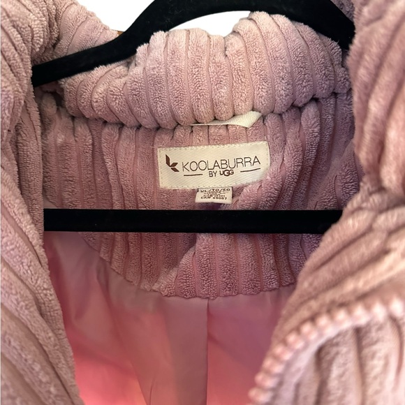 Koolaburra by UGG short corduroy puffer jacket Small Pink Dusty Rose NWOT- XL - Picture 5 of 10